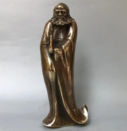 China brass DARUMA Patriarch crafts statue