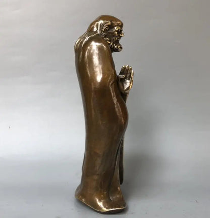 China brass DARUMA Patriarch crafts statue