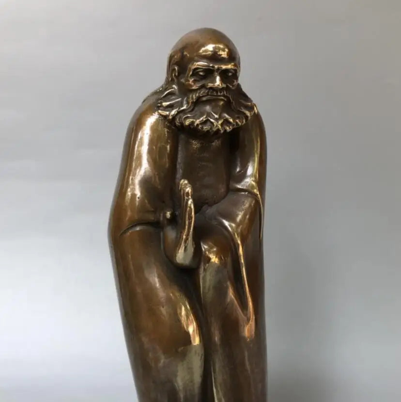 China brass DARUMA Patriarch crafts statue