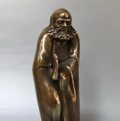 China brass DARUMA Patriarch crafts statue