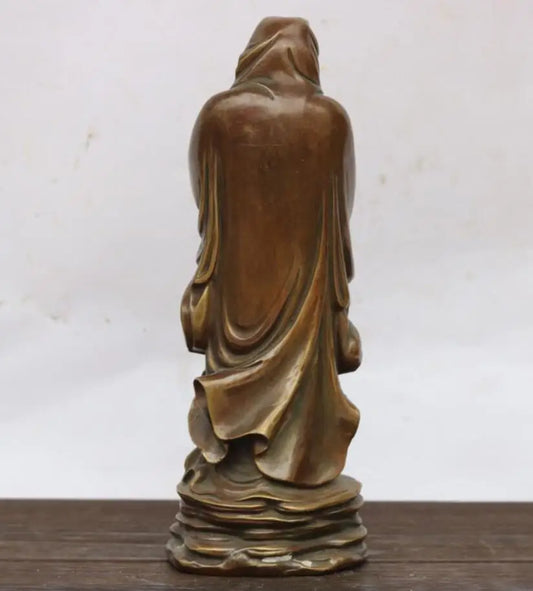 China brass DARUMA Patriarch crafts statue