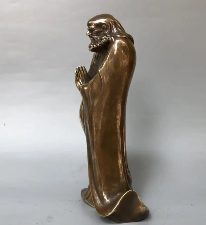 China brass DARUMA Patriarch crafts statue