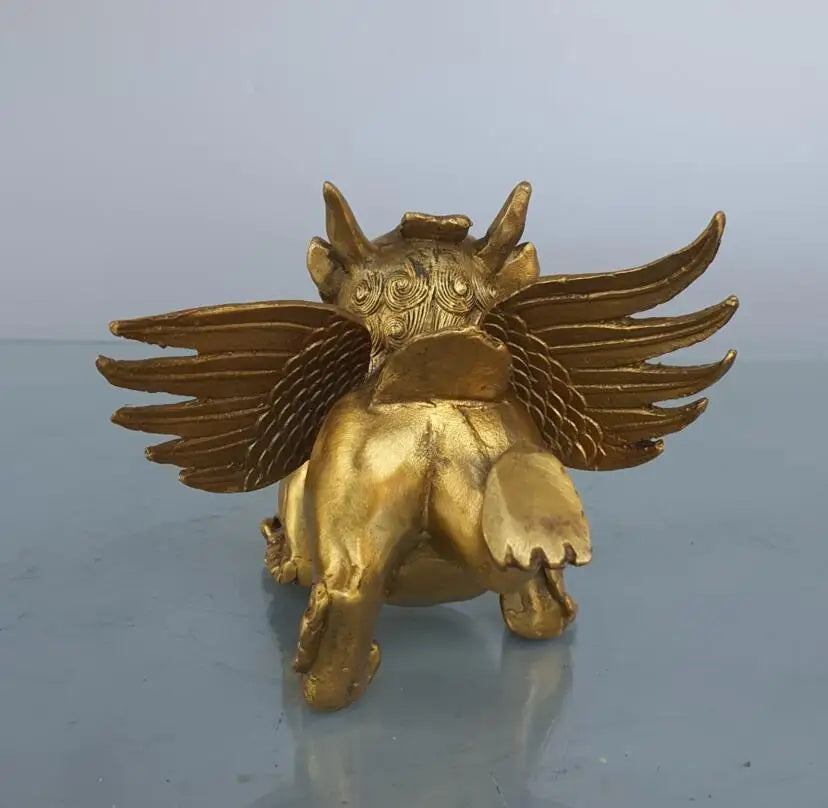 China brass Dapeng God bird crafts statue