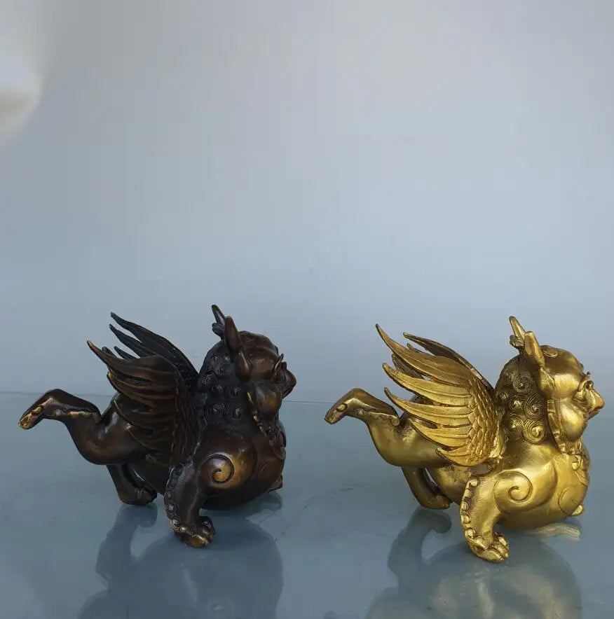 China brass Dapeng God bird crafts statue