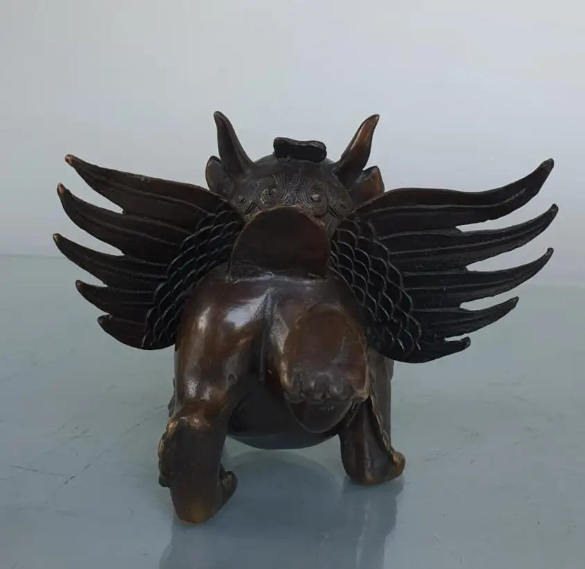 China brass Dapeng God bird crafts statue