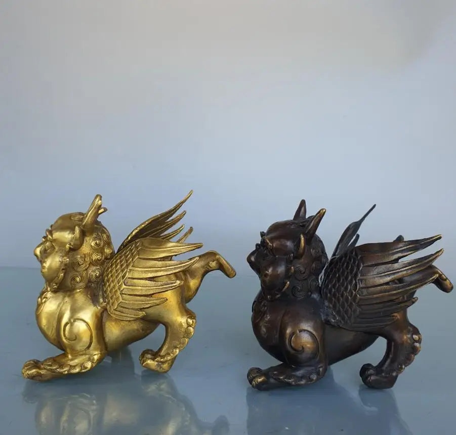 China brass Dapeng God bird crafts statue