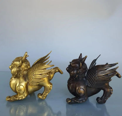 China brass Dapeng God bird crafts statue