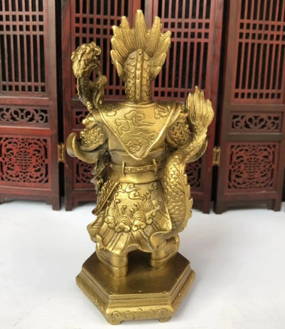 China brass East Sea dragon king crafts statue
