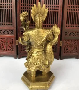 China brass East Sea dragon king crafts statue