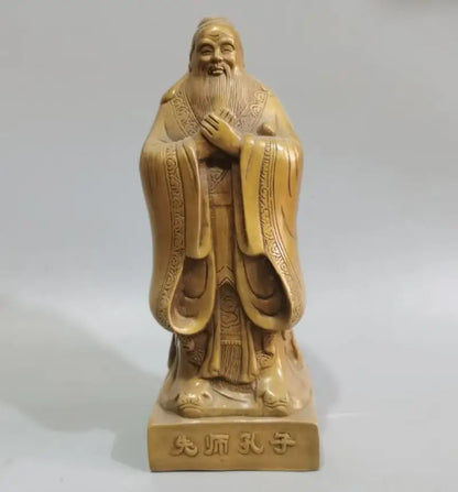 China brass Educator Confucius crafts statue