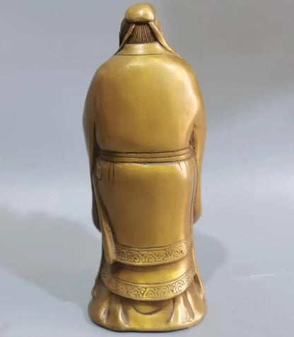 China brass Educator Confucius crafts statue