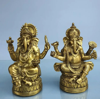 China brass Elephant God crafts statue