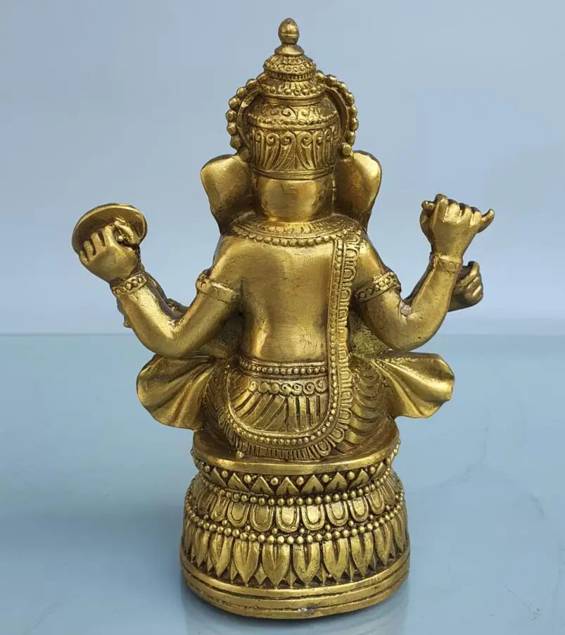 China brass Elephant God crafts statue