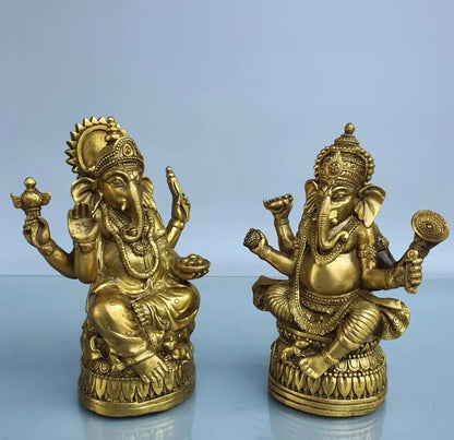 China brass Elephant God crafts statue