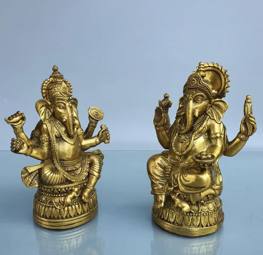 China brass Elephant God crafts statue