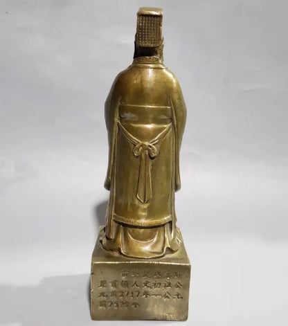 China brass Emperor Xuanyuan crafts statue