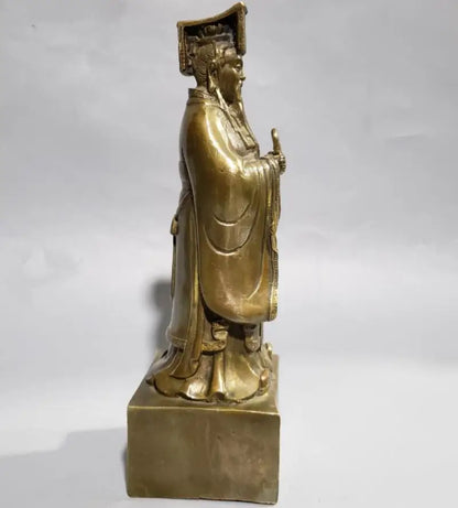 China brass Emperor Xuanyuan crafts statue