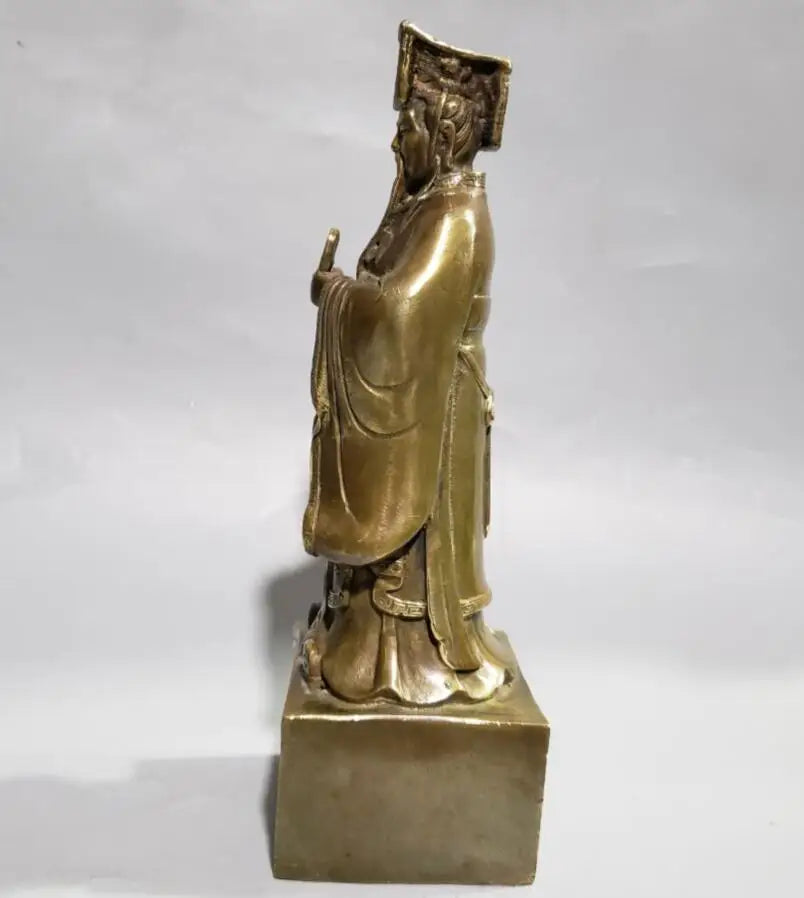 China brass Emperor Xuanyuan crafts statue
