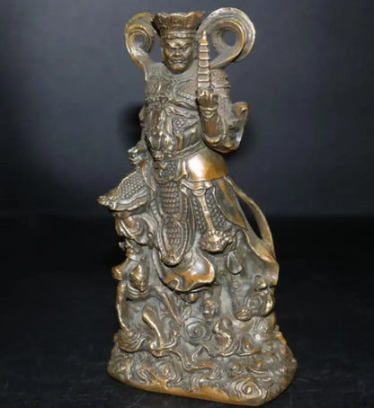 China brass Four Heavenly Kings crafts statue