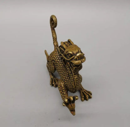 China brass Four great god beast small crafts statue