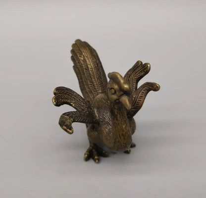 China brass Four great god beast small crafts statue