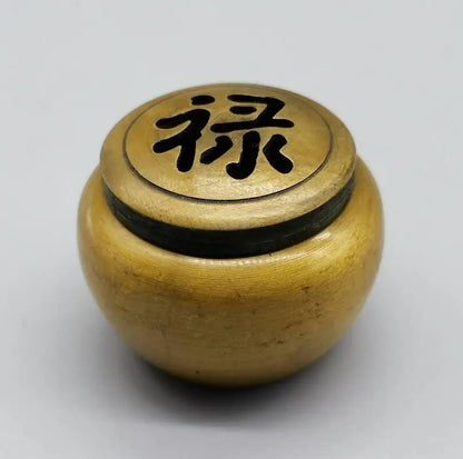 China brass Fu lu shou xi small Incense burner crafts statue A set