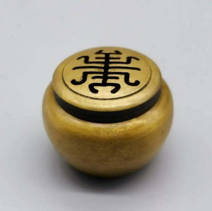 China brass Fu lu shou xi small Incense burner crafts statue A set