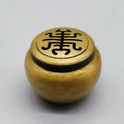 China brass Fu lu shou xi small Incense burner crafts statue A set