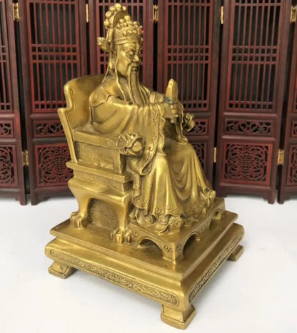 China brass God of Wealth crafts statue