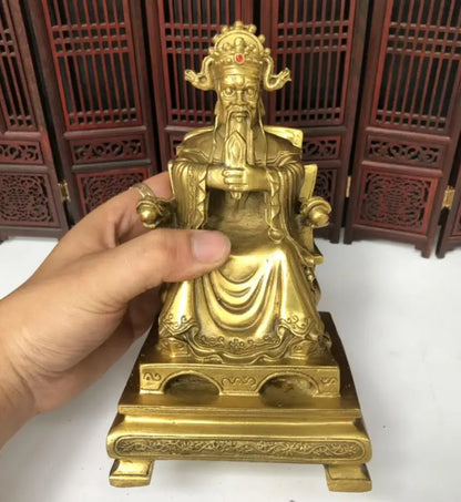 China brass God of Wealth crafts statue