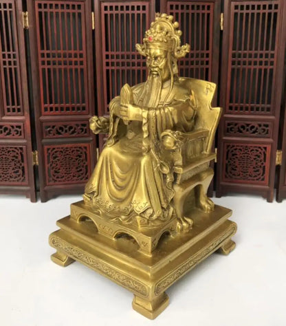 China brass God of Wealth crafts statue