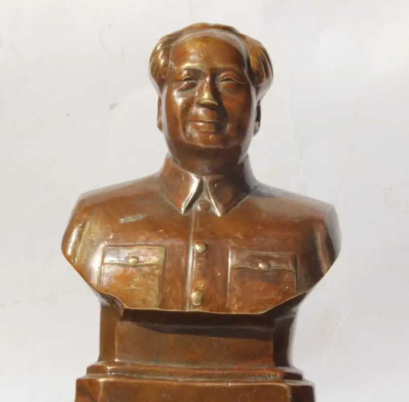 China brass Great leader Chairman MAO bust crafts statue
