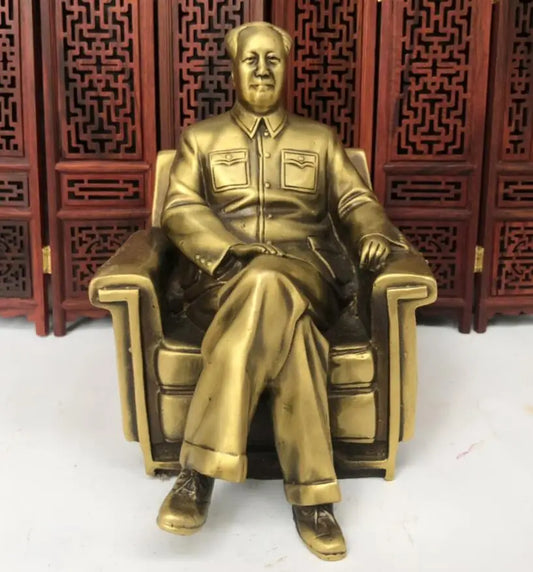China brass Great leader Chairman MAO crafts statue