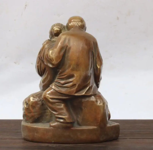 China brass Grow old together crafts statue