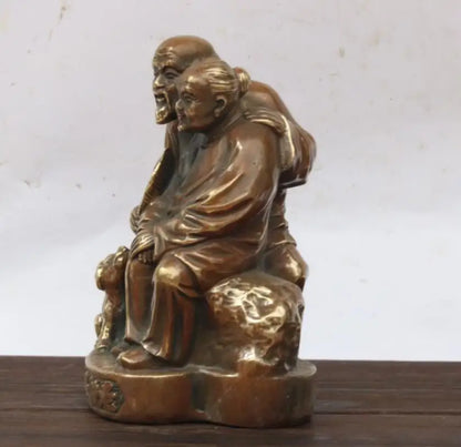 China brass Grow old together crafts statue