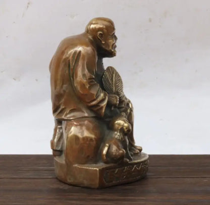 China brass Grow old together crafts statue