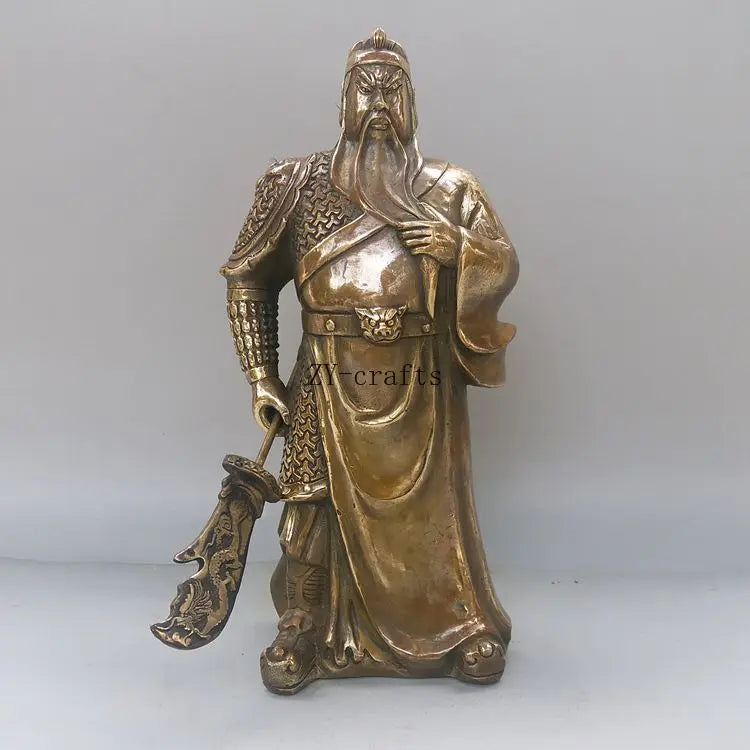 China brass Guan yu crafts statue collection Ornaments