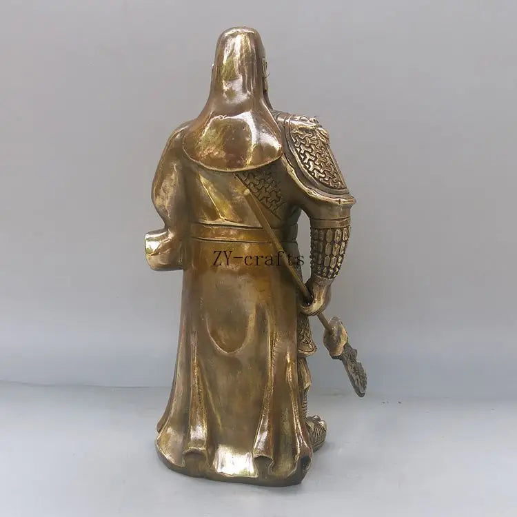 China brass Guan yu crafts statue collection Ornaments