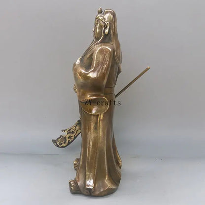 China brass Guan yu crafts statue collection Ornaments