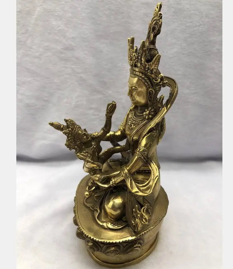 China brass Happy Buddha crafts statue