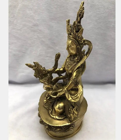 China brass Happy Buddha crafts statue