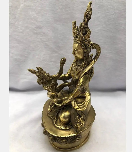 China brass Happy Buddha crafts statue