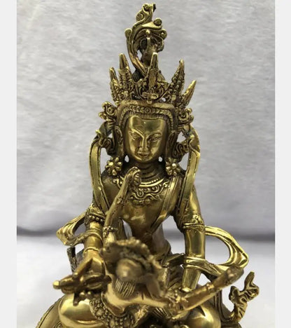 China brass Happy Buddha crafts statue