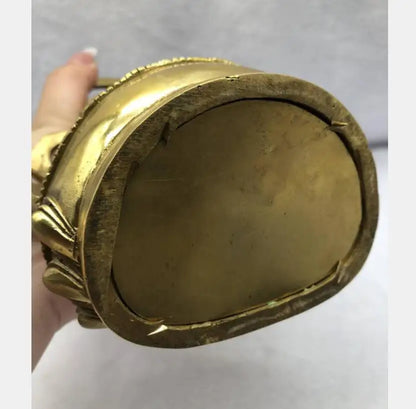 China brass Happy Buddha crafts statue