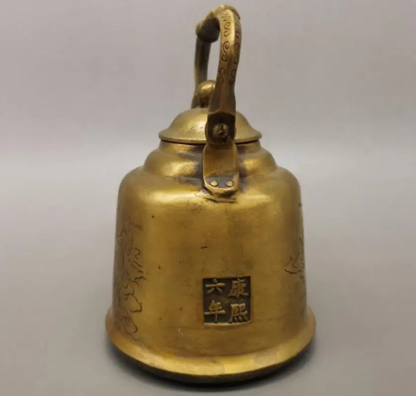 China brass He Xiangu teapot crafts statue