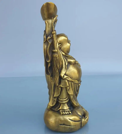 China brass Ingots maitreya Buddha crafts statue