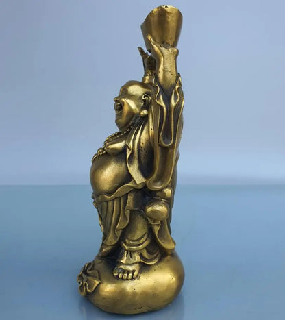 China brass Ingots maitreya Buddha crafts statue