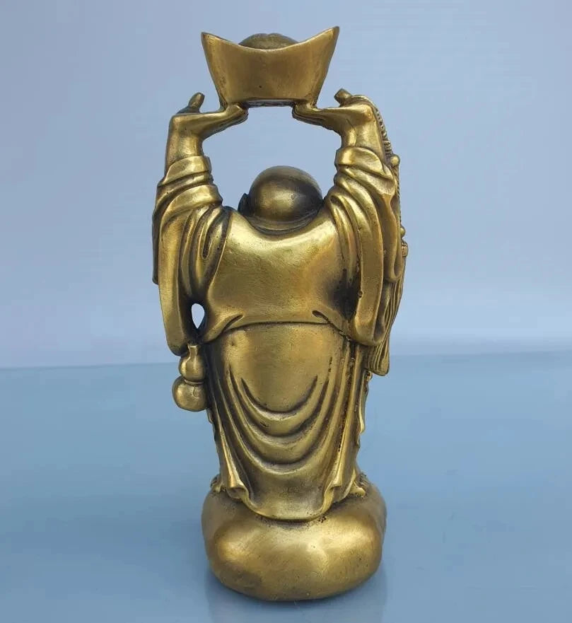 China brass Ingots maitreya Buddha crafts statue