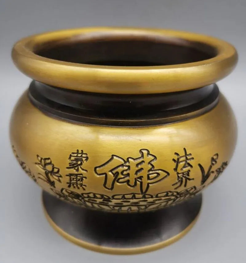 China brass Insert incense incense burner crafts statue