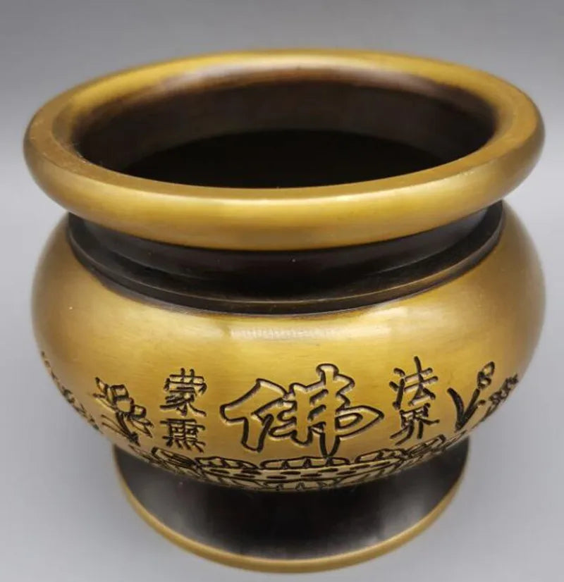 China brass Insert incense incense burner crafts statue